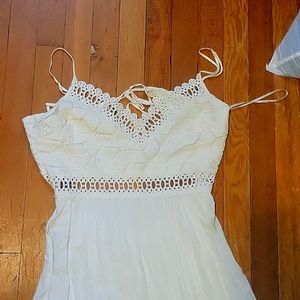 Boho white Lulus dress size XL
